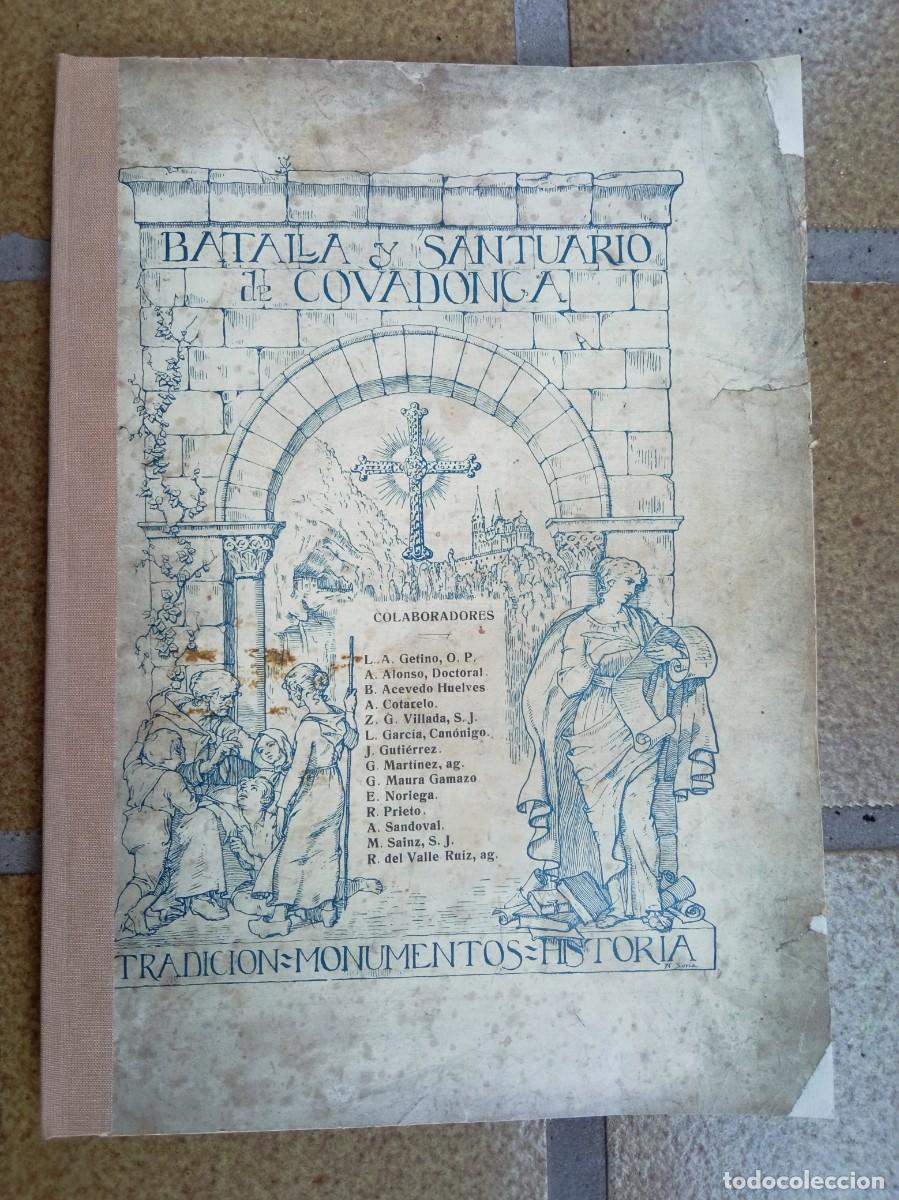 Libros antiguos: Batalla y santuario de Covadonga. VV. AA. - Foto 1