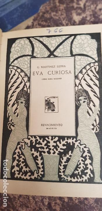 Libri antichi: EVA CURIOSA-G.MARTINEZ SIERRA -A&Ntilde;O-1930