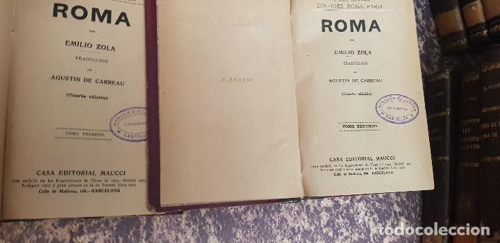 Libros antiguos: EMILIO ZOLA-ROMA-A&Ntilde;O - Foto 2