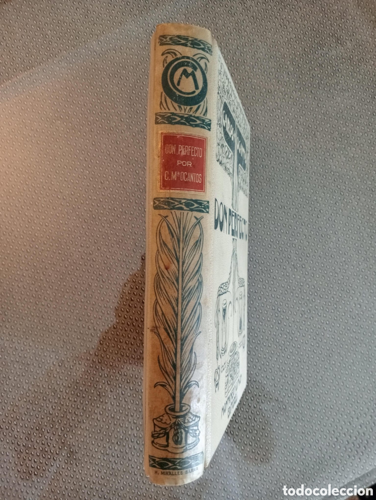 Libros antiguos: Don Perfecto / Carlos Mar&iacute;a Cantos - Foto 2