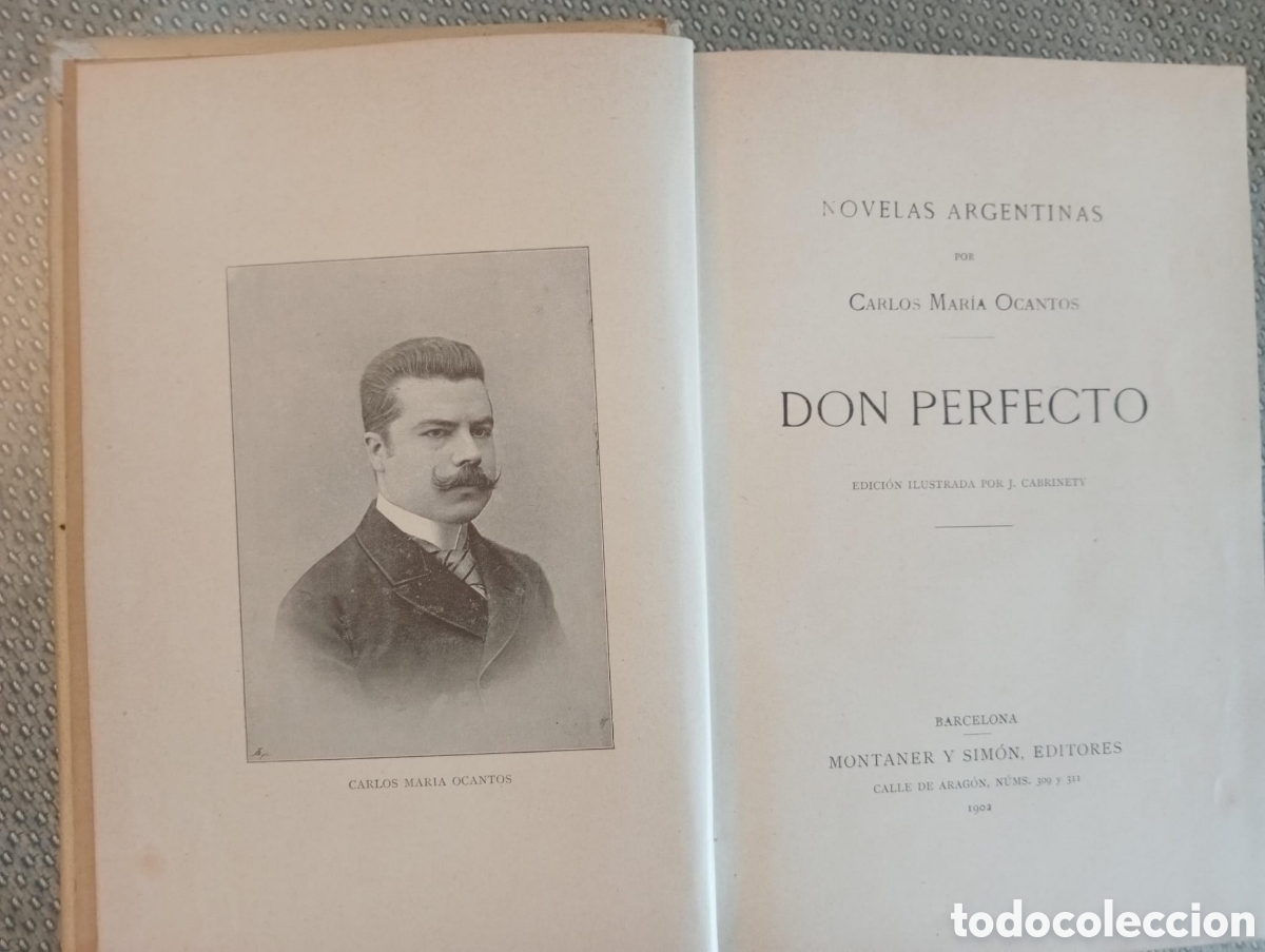 Libros antiguos: Don Perfecto / Carlos Mar&iacute;a Cantos - Foto 4