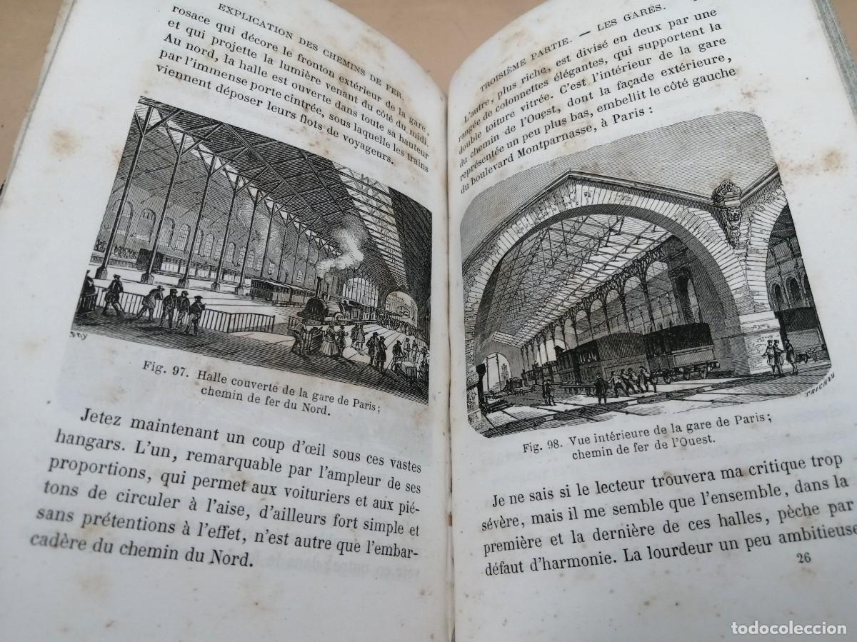Libros antiguos: SIMPLE EXPLICATION DES CHEMINS DE FER GUILLEMIN 1862 ILLUSTR&Eacute;E - Foto 1