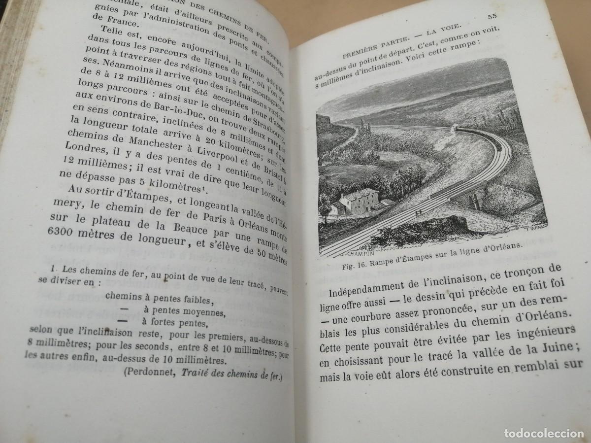 Libros antiguos: SIMPLE EXPLICATION DES CHEMINS DE FER GUILLEMIN 1862 ILLUSTR&Eacute;E - Foto 7