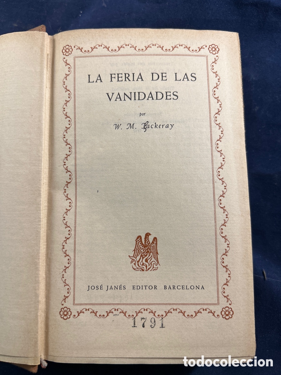 Libros antiguos: La feria de las vanidades - Foto 1