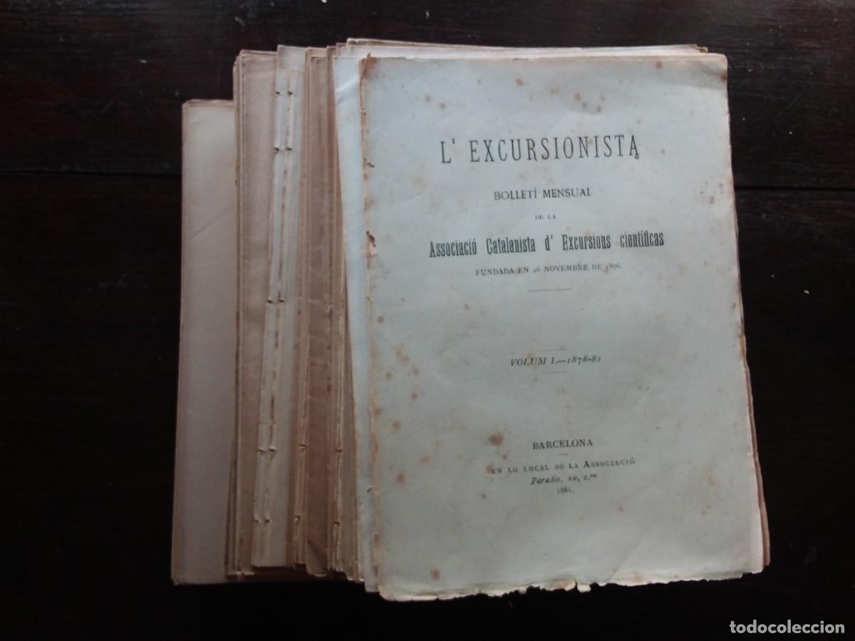 Libros antiguos: Lexcursionista. Butllet&iacute; mensual. Lote de 128 n&uacute;meros - Foto 2