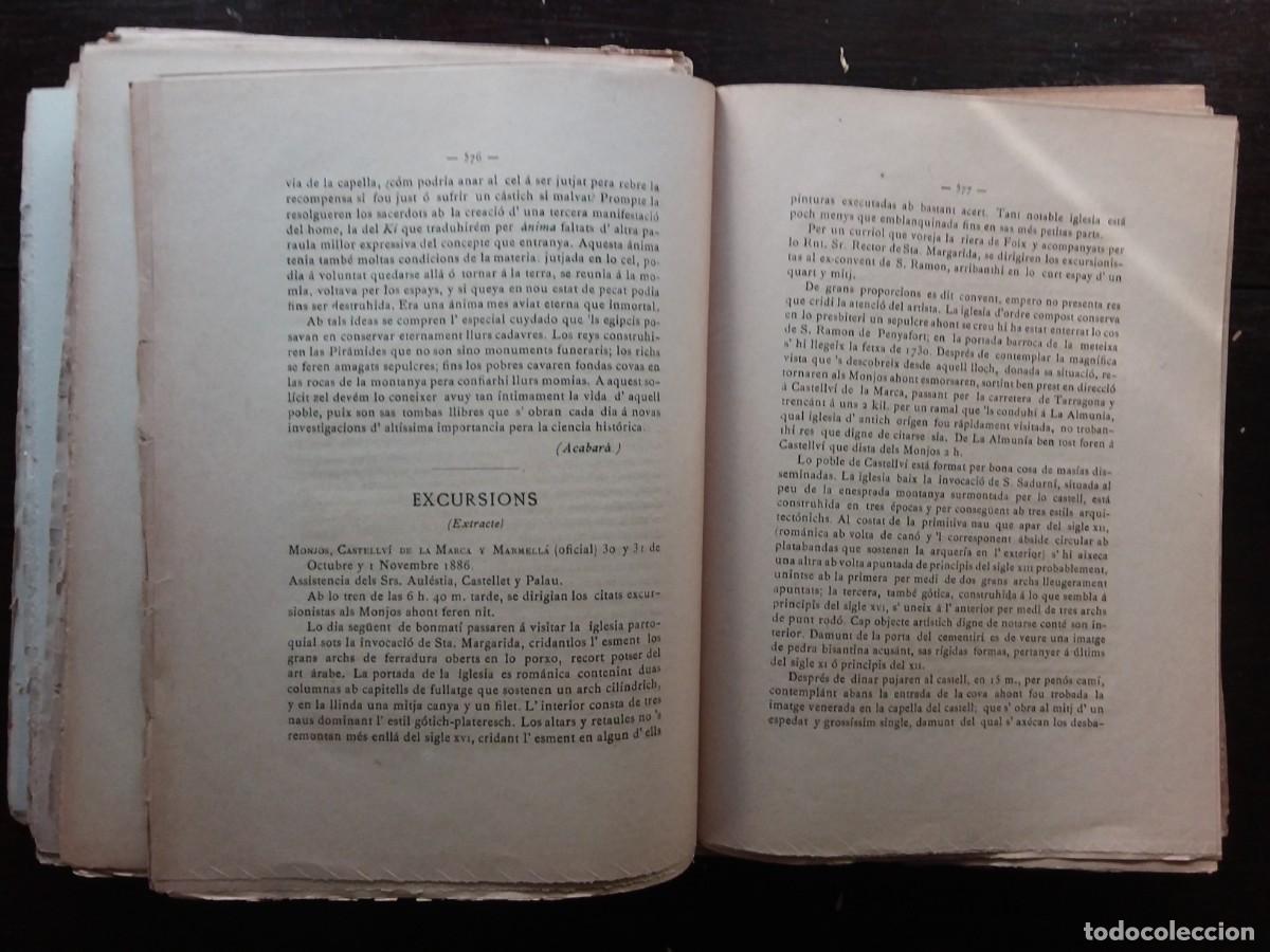 Libros antiguos: Lexcursionista. Butllet&iacute; mensual. Lote de 128 n&uacute;meros - Foto 5