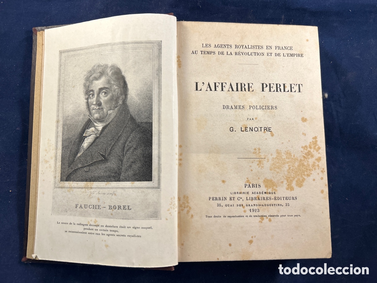 Libros antiguos: L&rsquo;AFFAIRE PERLET DRAMES POLICIERS PARIS 1923