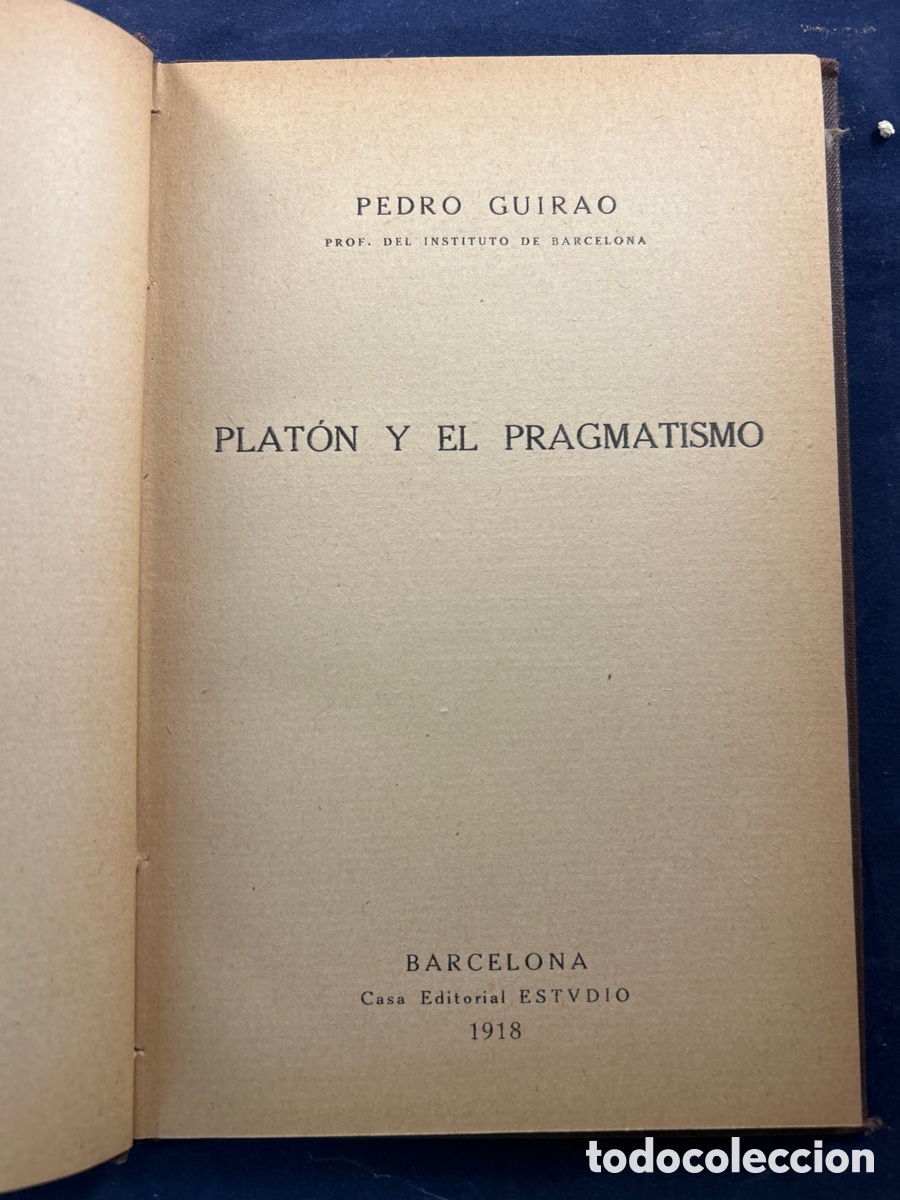 Libros antiguos: Plat&oacute;n y el pragmatismo - Foto 1
