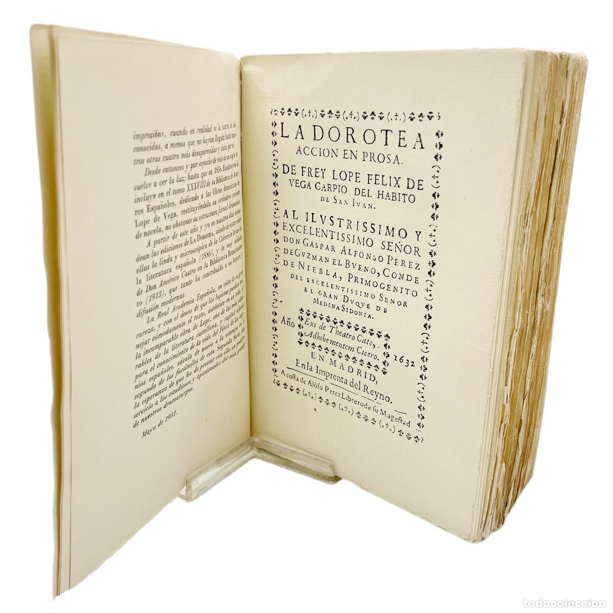 Libros antiguos: LOPE DE VEGA - LA DOROTEA - 1951 - Foto 3