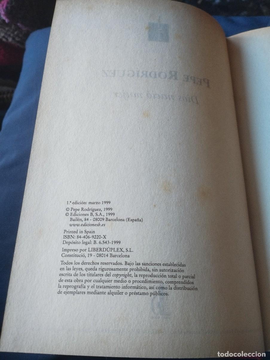 Libros antiguos: Primera Edici&oacute;n del libro de Pepe Rodr&iacute;guez Dios naci&oacute; mujer - Foto 3