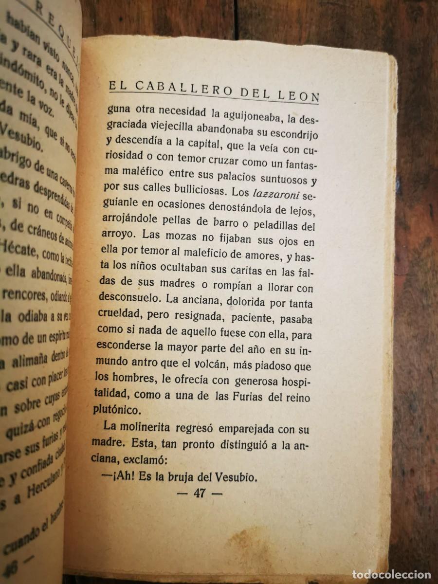 Libros antiguos: REQUEJO, Gerardo. El caballero del le&oacute;n - Foto 4