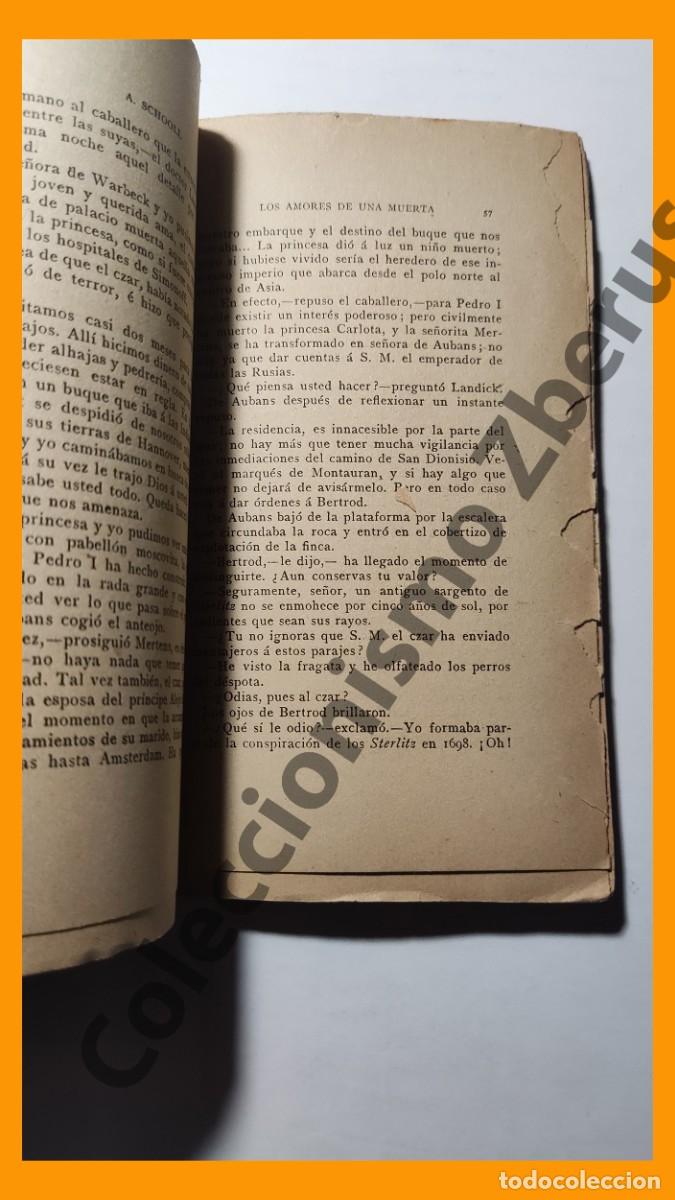 Libros antiguos: Los amores de una muerta - A. Scholl - Foto 2