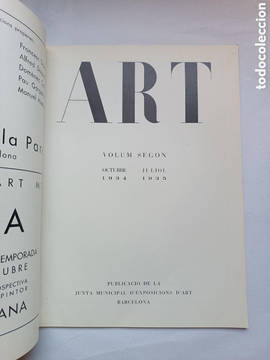 Libros antiguos: Art volum 2 n&uacute;mero 1octubre de 1934 - Foto 2