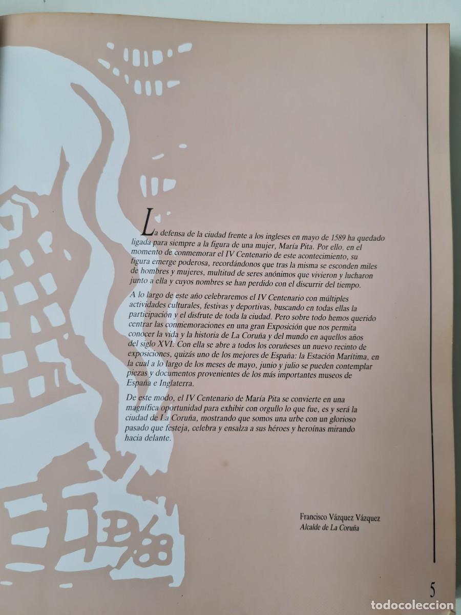 Libros antiguos: EXPOSICION IV CENTENARIO DE MARIA PITA - Foto 4