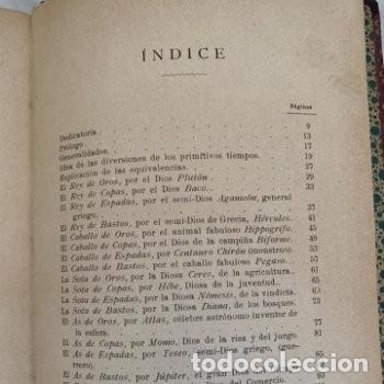 Libros antiguos: Manual te&oacute;rico-pr&aacute;ctico de las Barajas Mitol&oacute;gicas, de 1901 - Foto 6