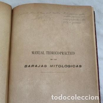 Libros antiguos: Manual te&oacute;rico-pr&aacute;ctico de las Barajas Mitol&oacute;gicas, de 1901 - Foto 10