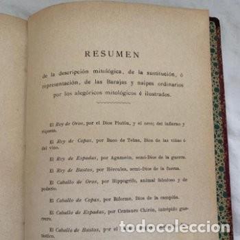 Libros antiguos: Manual te&oacute;rico-pr&aacute;ctico de las Barajas Mitol&oacute;gicas, de 1901 - Foto 11
