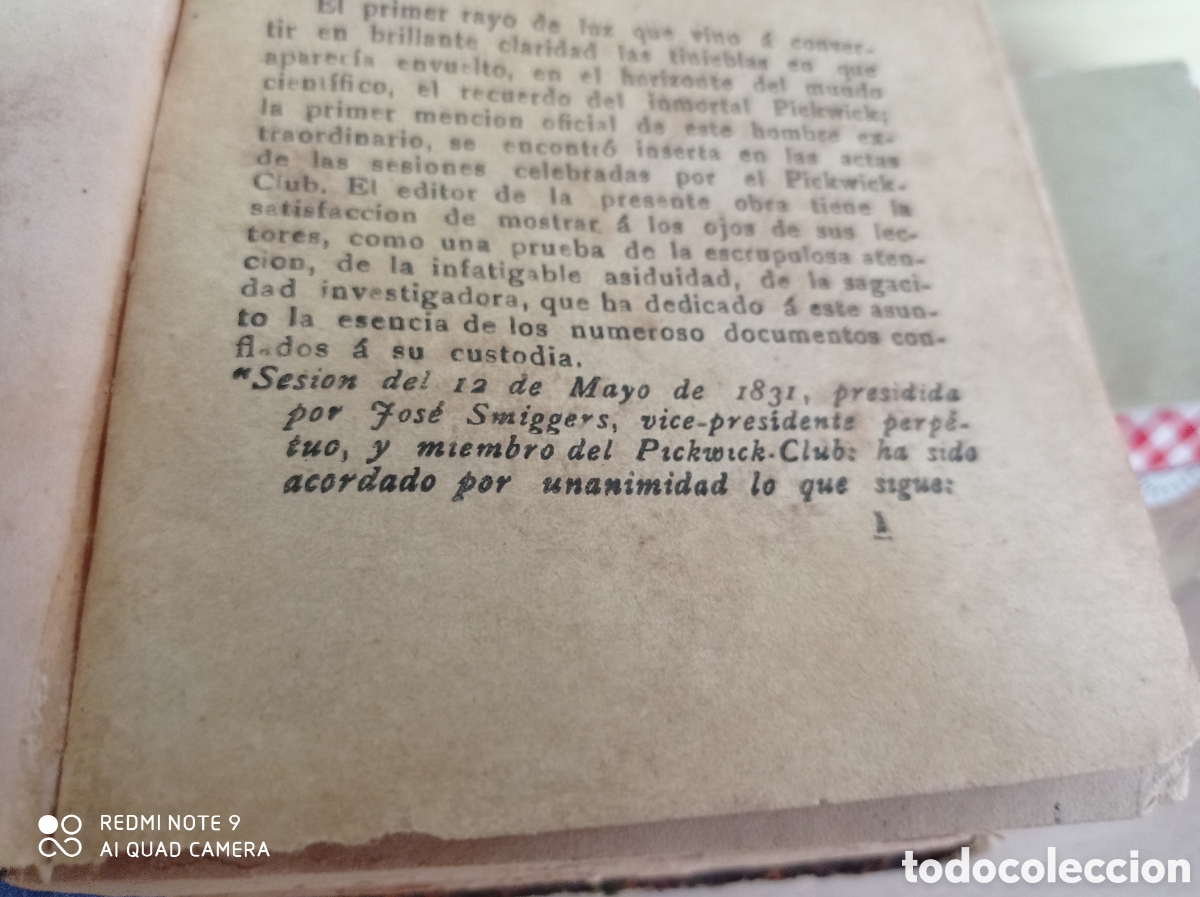 Libros antiguos: LIBRO AVENTURAS DE PICKWICK -CARLOS DICKENS 1831 - Foto 3