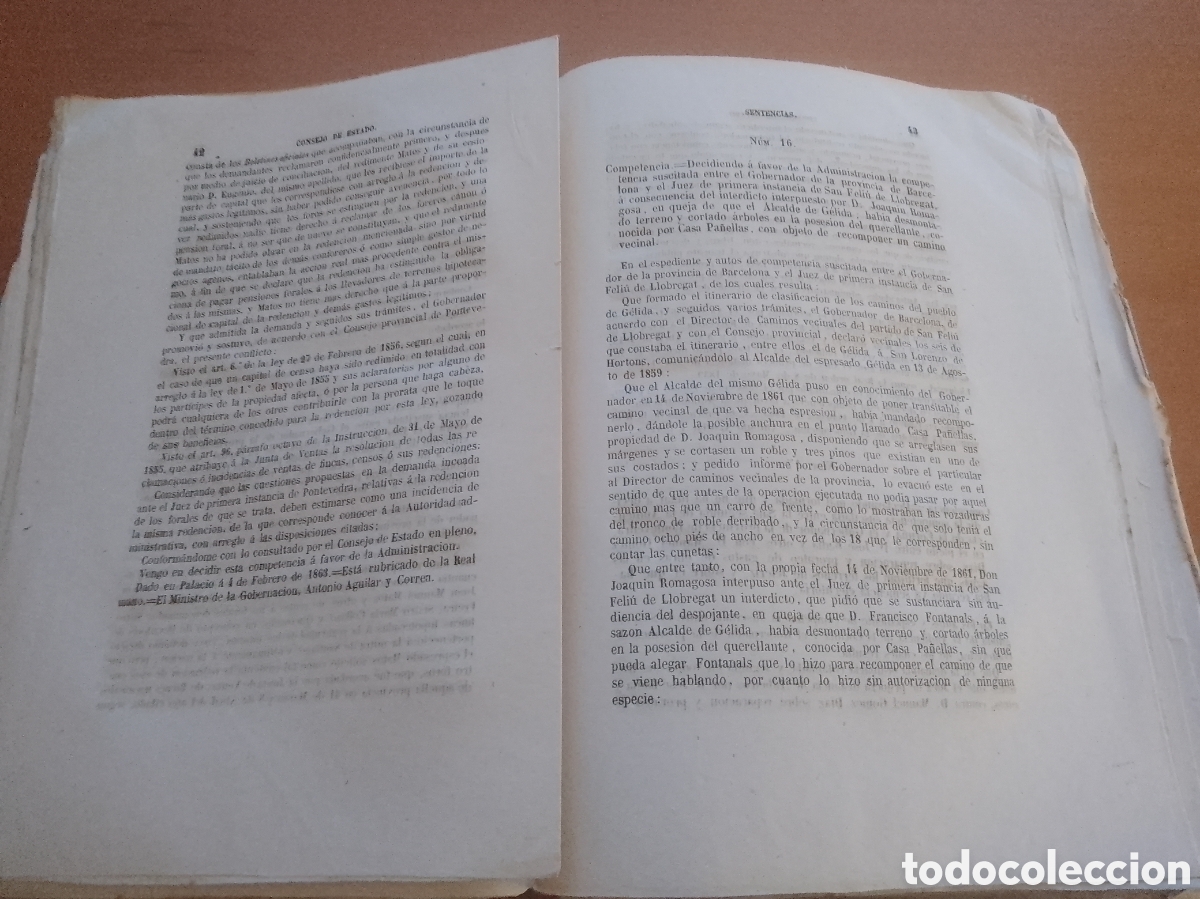Libros antiguos: Sentencias Consejo De Estado - Foto 5