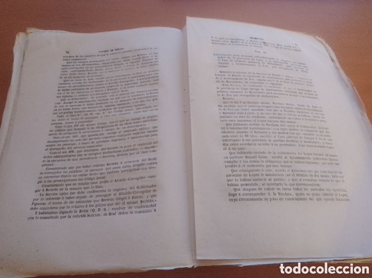 Libros antiguos: Sentencias Consejo De Estado - Foto 6