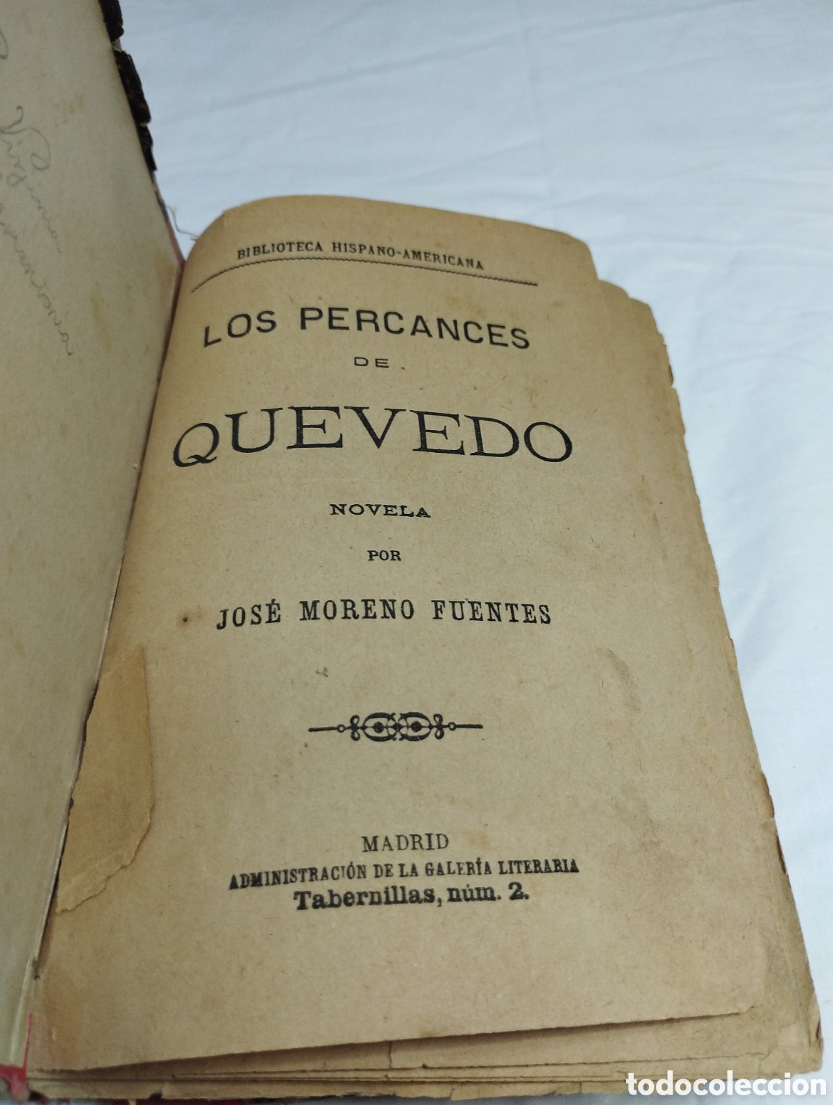 Libros antiguos: Los percances de Quevedo. Jos&eacute; Moreno KKB - Foto 3