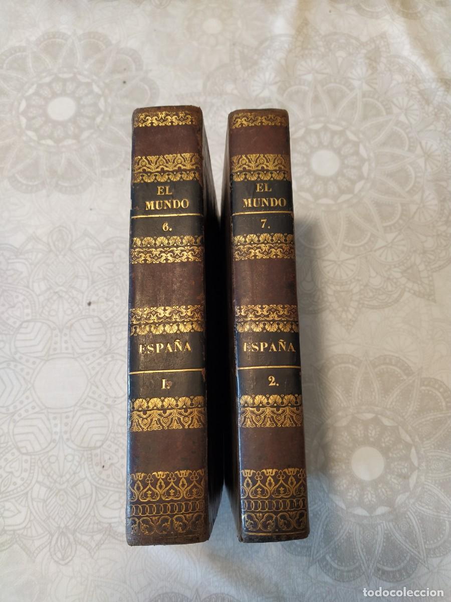 Livros antigos: EL MUNDO-HISTORIA DE ESPA&Ntilde;A- 1841 - Imprenta de Brusi, tomo 1 y 2
