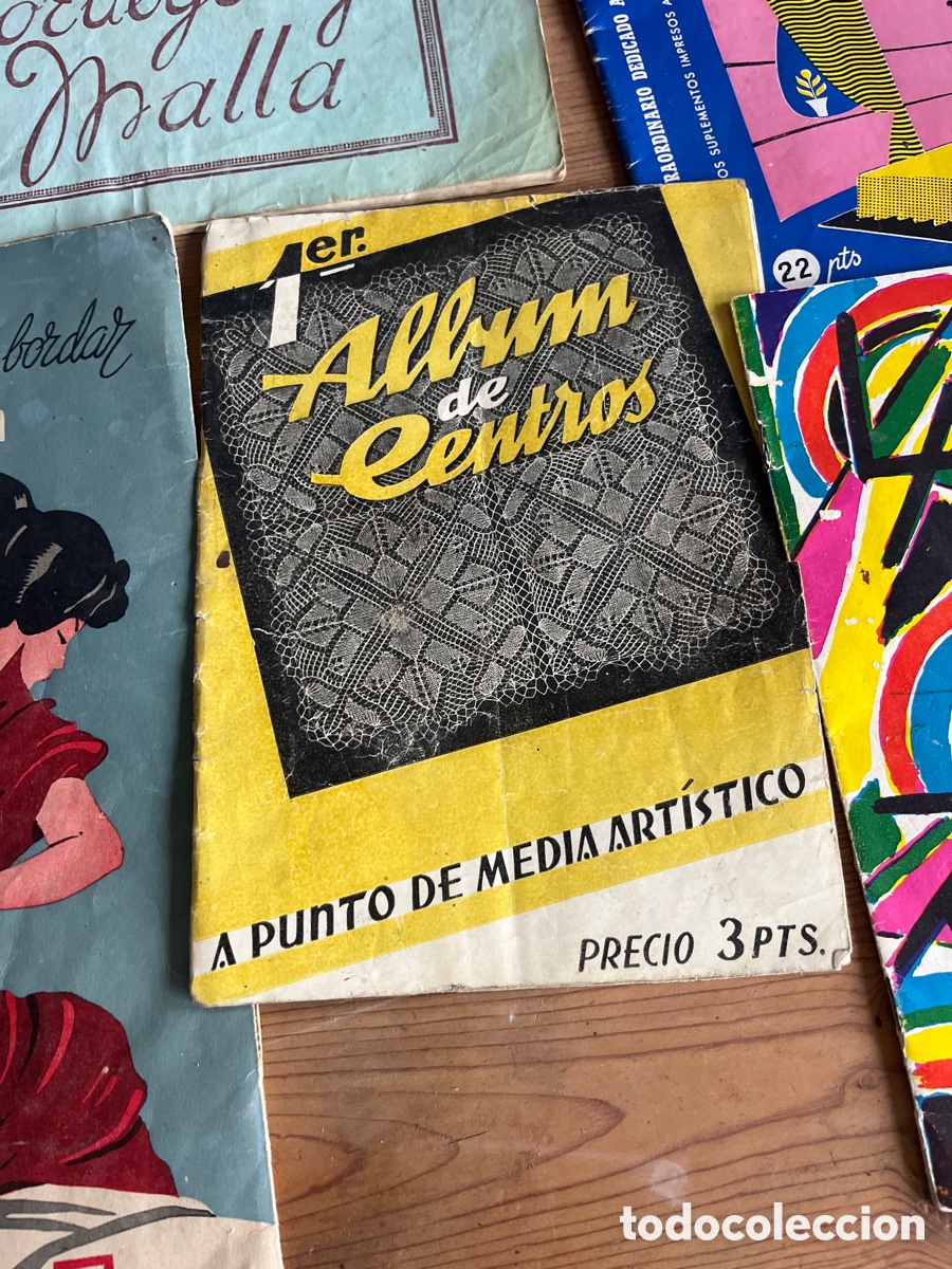 Libros antiguos: Lote de libros de bordados - Foto 3
