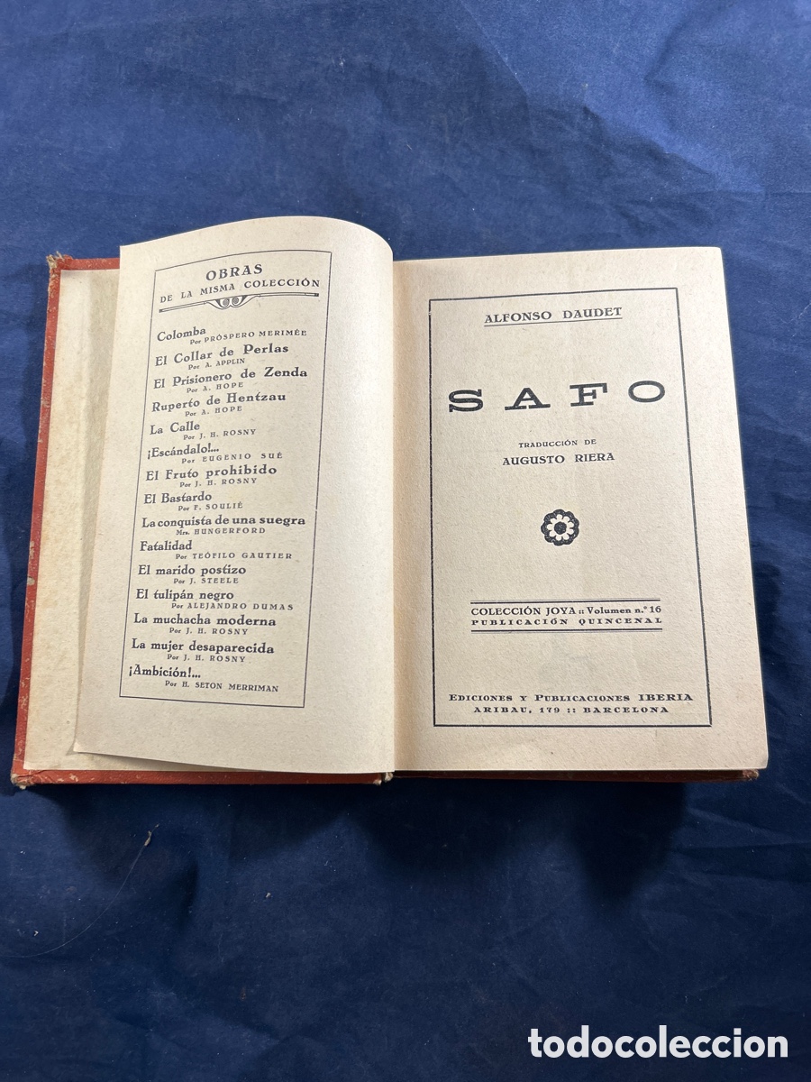Libros antiguos: SAFO - Foto 1