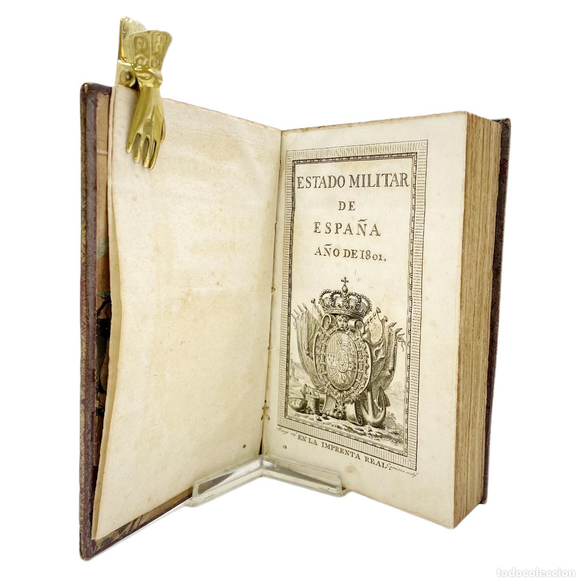 Libros antiguos: EJ&Eacute;RCITOS DE ESPA&Ntilde;A - ESTADO MILITAR DE ESPA&Ntilde;A - 1801 - Foto 3