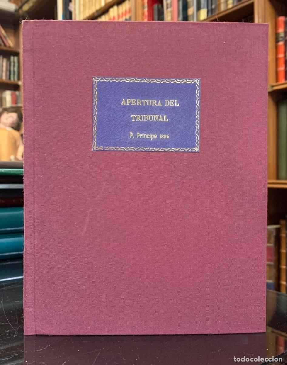 Livros antigos: Discurso de Apertura del Tribunal de la Excma. Audiencia de Puerto Principe, Isla de Cuba, en Enero