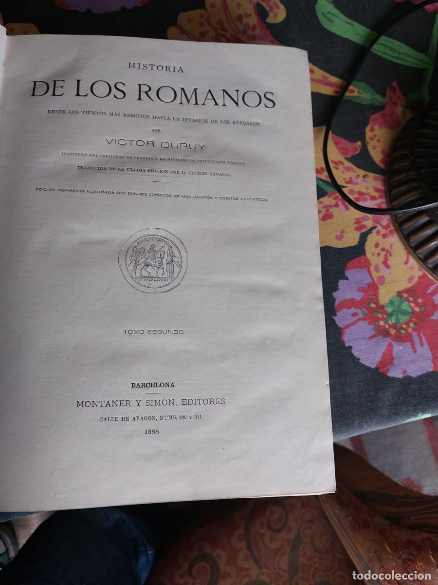 Libros antiguos: Historia de los romanos - Foto 8