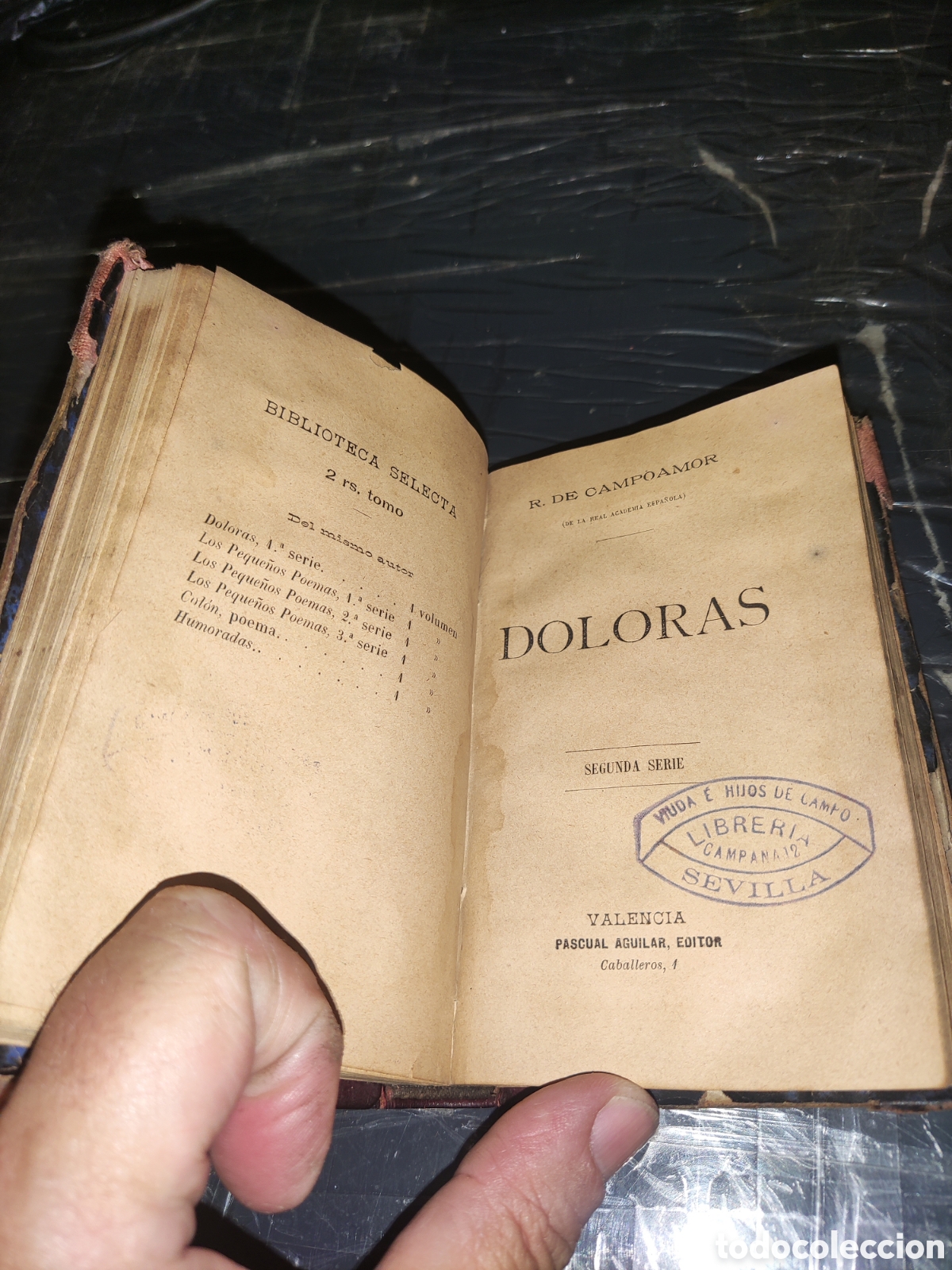 Libros antiguos: Biblioteca Selecta.... Obras de Ramon Campoamor. - Foto 3