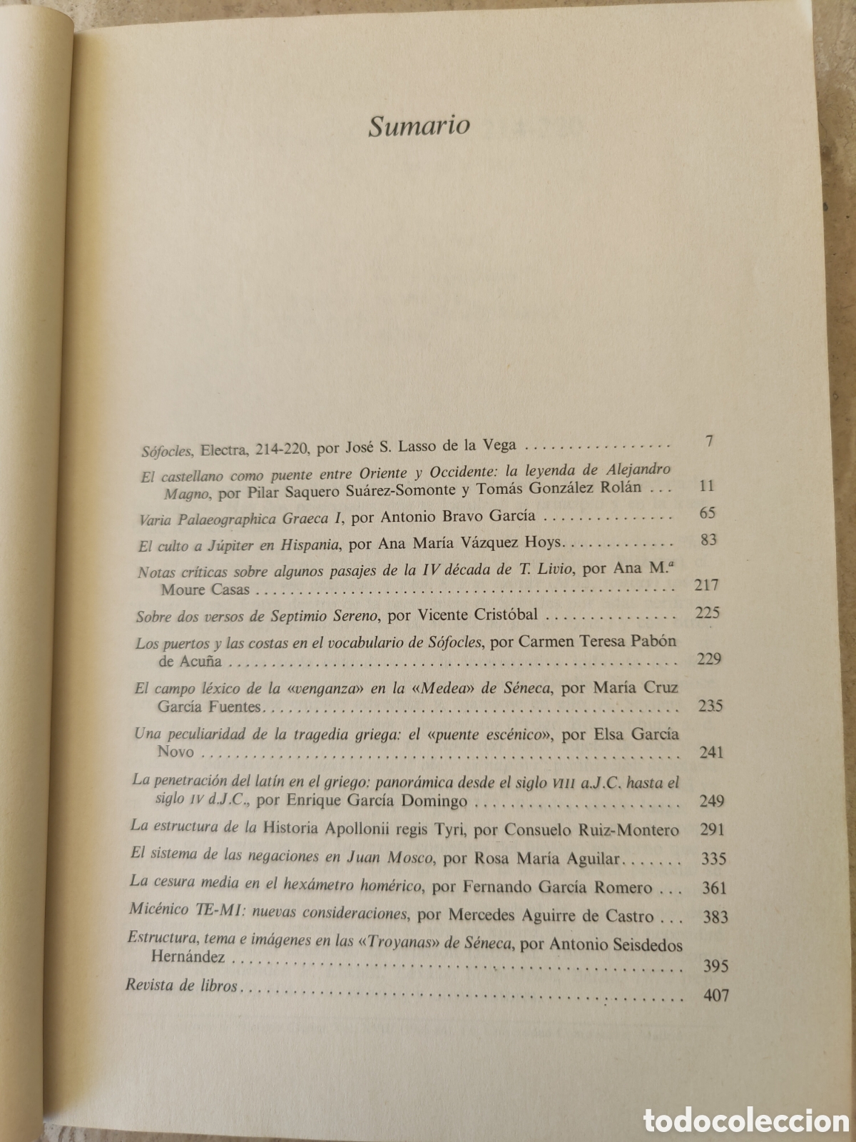 Libros antiguos: Cuadernos de filolog&iacute;a cl&aacute;sica. - Foto 3