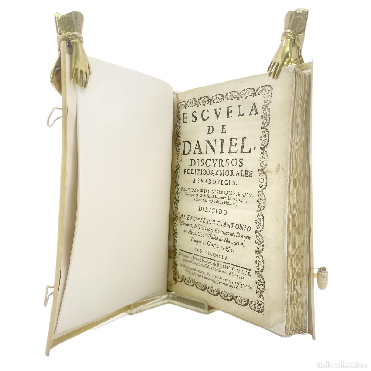 Libros antiguos: GIN&Eacute;S MIRALLES - ESCUELA DE DANIEL (2&ordf; EDICI&Oacute;N) - 1694 - Foto 2