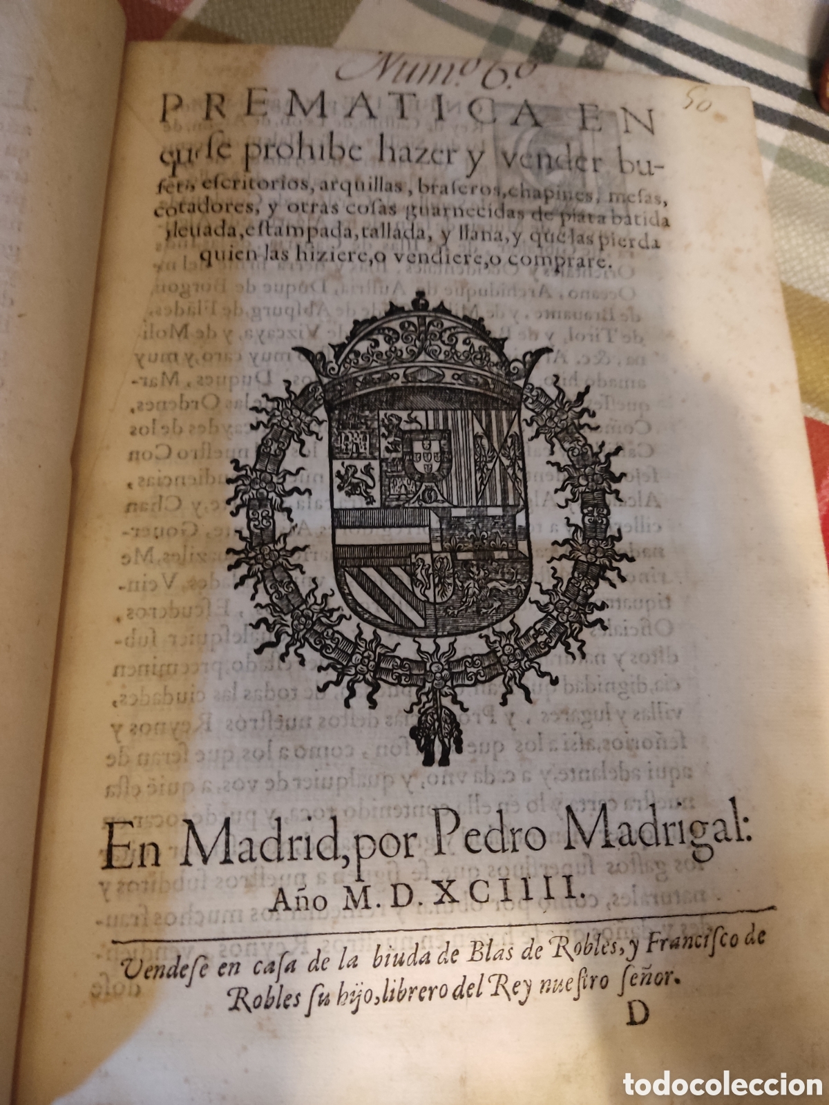 Libros antiguos: Cedulas reales II 1594 - Foto 4