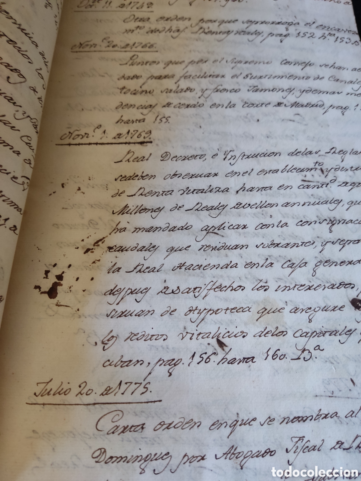 Libros antiguos: Cedulas reales IV 1736 a 1783 - Foto 7