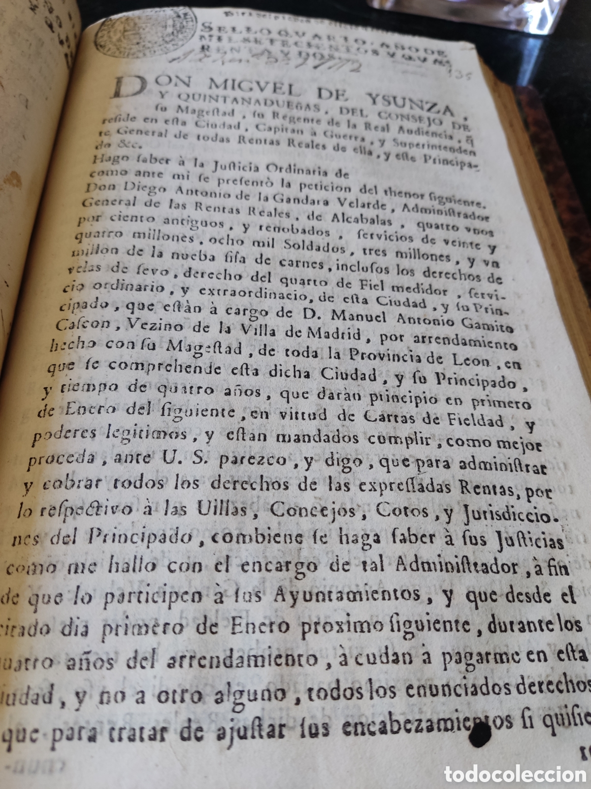 Libros antiguos: Cedulas reales IV 1736 a 1783 - Foto 16