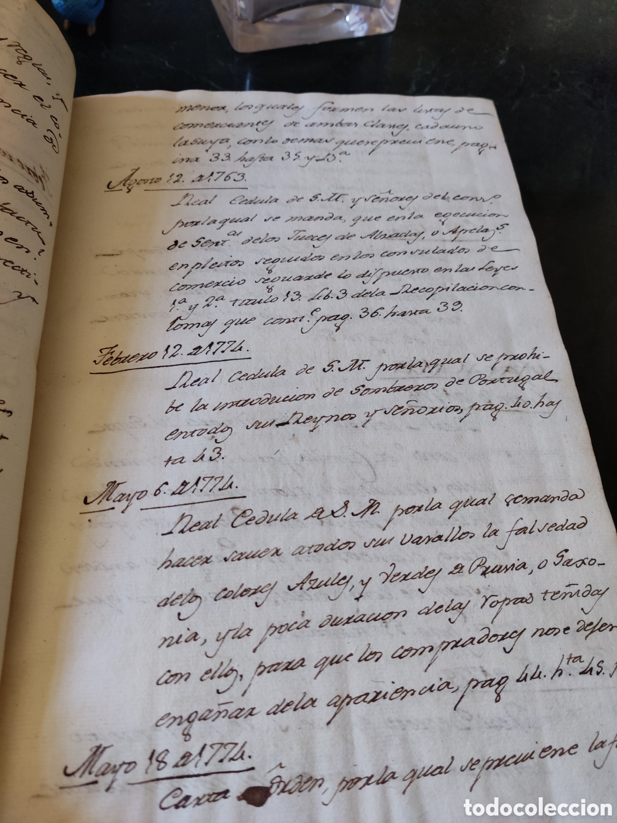 Libros antiguos: Cedulas reales VI 1739 a 1777 - Foto 5