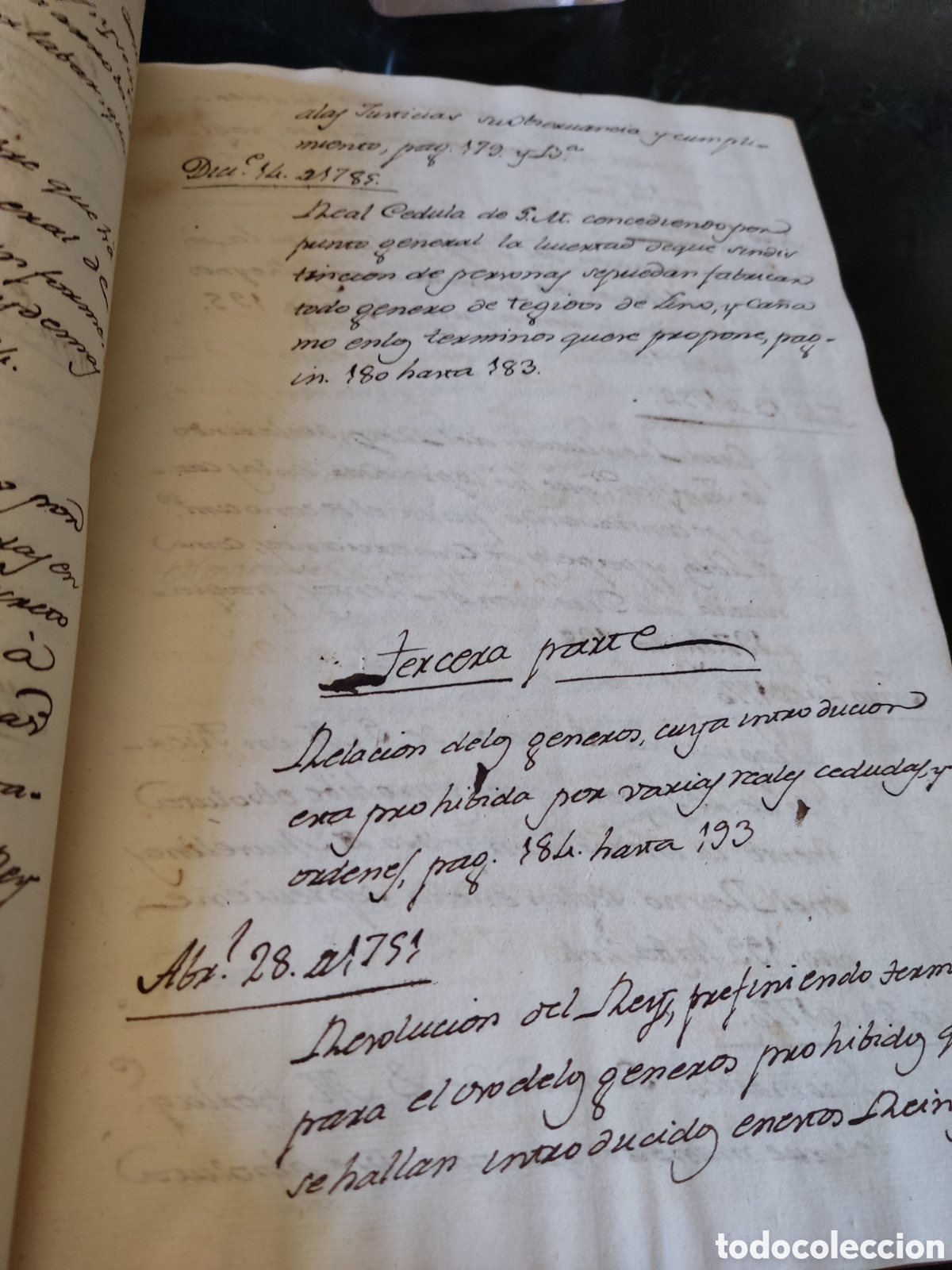 Libros antiguos: Cedulas reales VI 1739 a 1777 - Foto 6