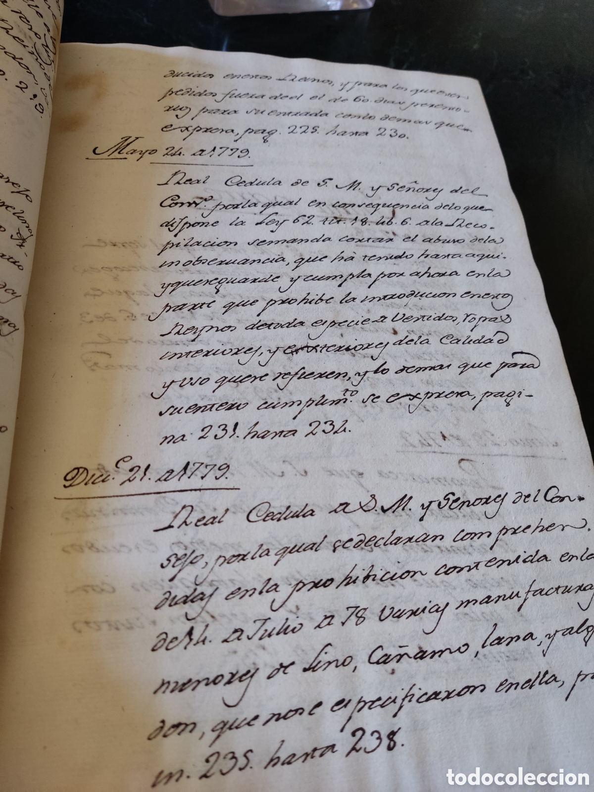 Libros antiguos: Cedulas reales VI 1739 a 1777 - Foto 7