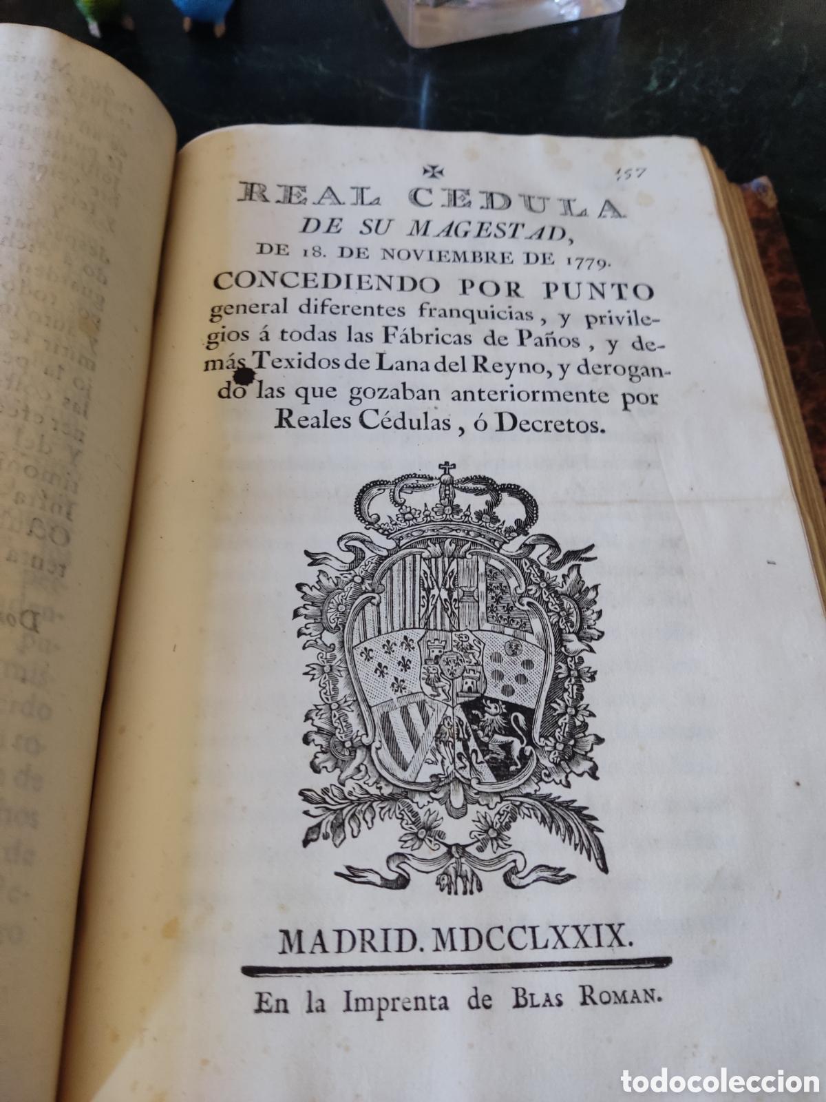 Libros antiguos: Cedulas reales VI 1739 a 1777 - Foto 12