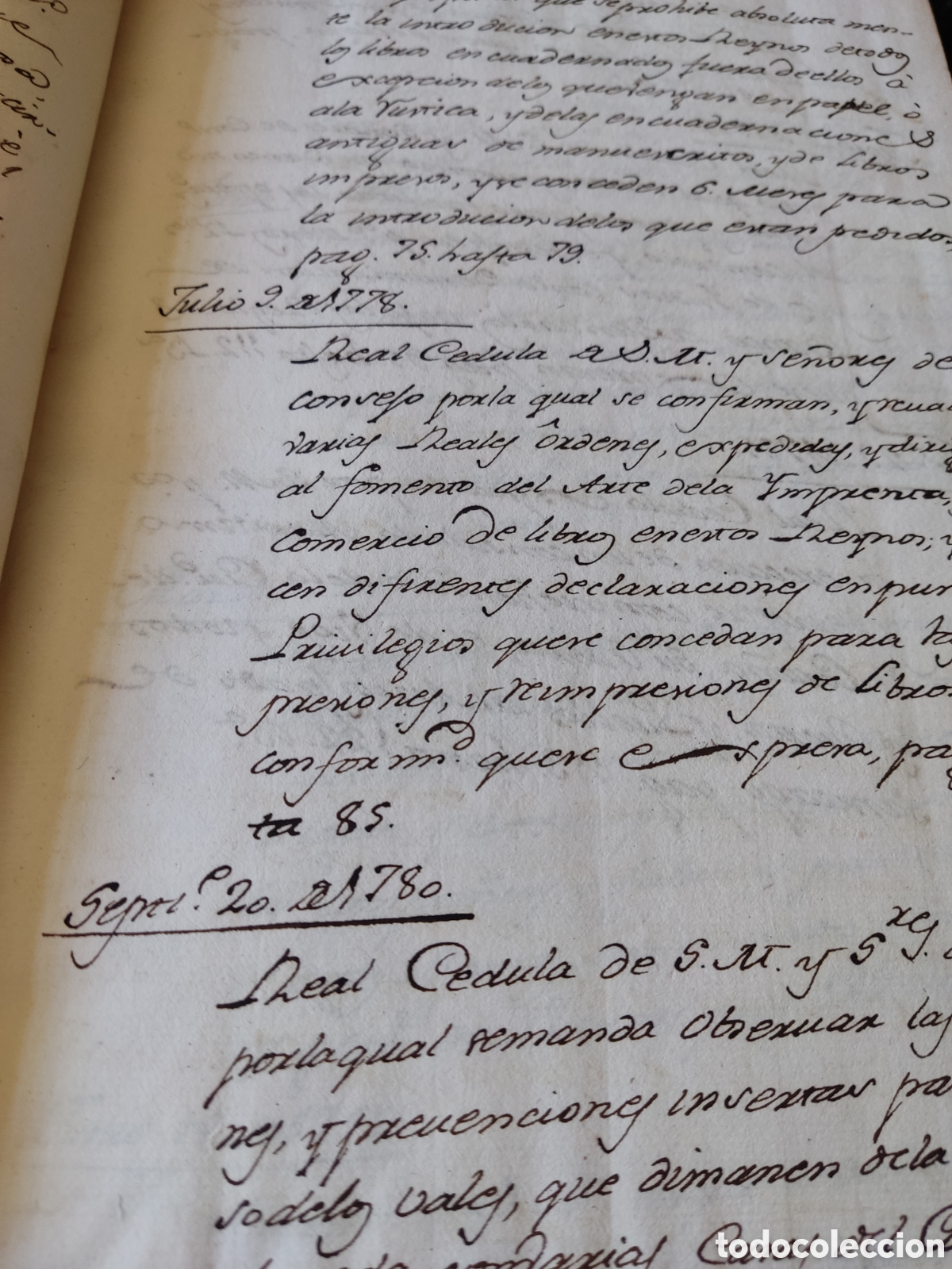 Libros antiguos: Cedulas reales VI 1739 a 1777 - Foto 6