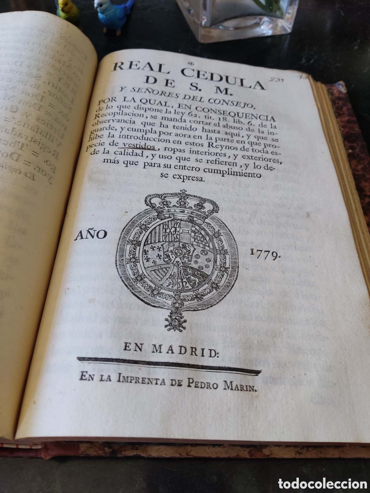 Libros antiguos: Cedulas reales VI 1739 a 1777 - Foto 17