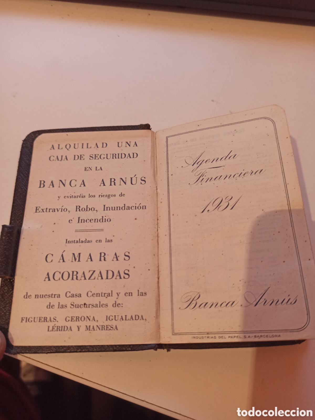 Libros antiguos: Agenda Banca Arnus - Foto 2
