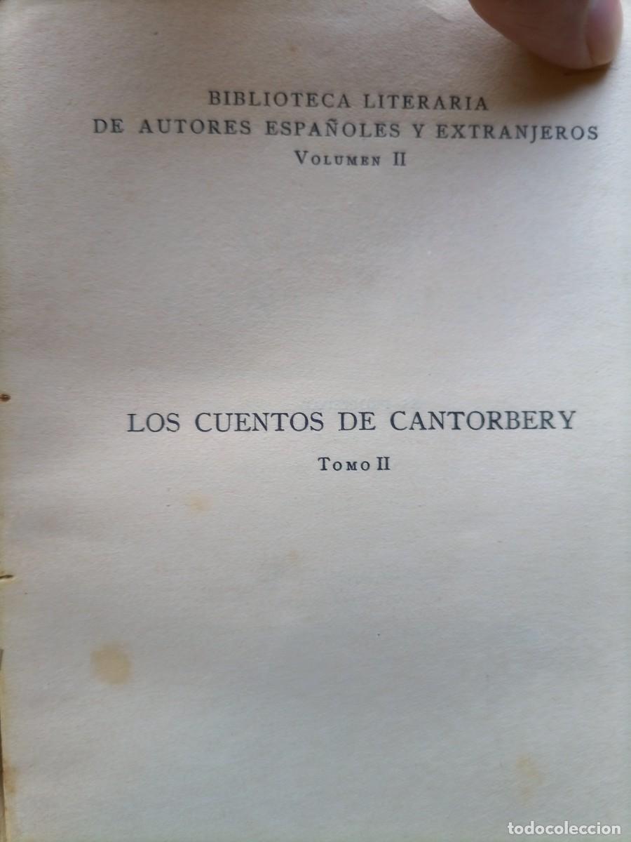 Libros antiguos: Los cuentos de Canterbory Chaucer 1921 - Foto 3