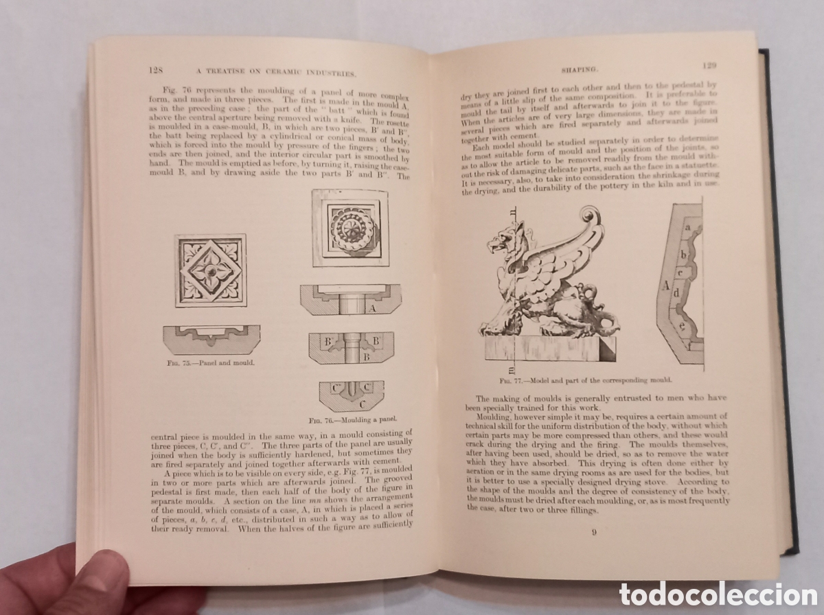 Libros antiguos: Libro: A Treatrise on Ceramic Industries - E. BOURRY - 1926 - Foto 3