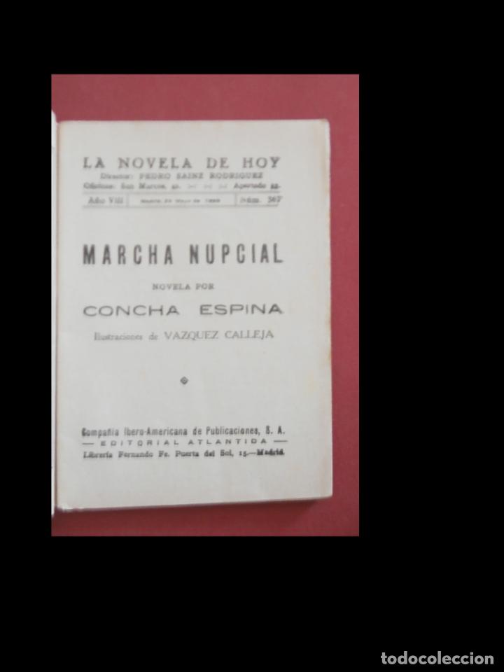 Libros antiguos: Marcha nupcial. Novela. Concha Espina - Foto 4