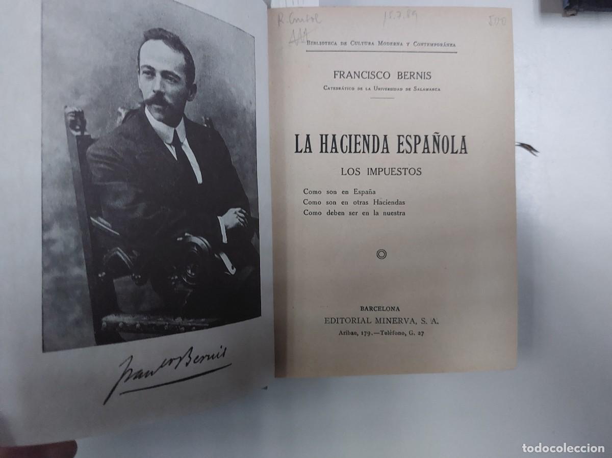 Libros antiguos: La Hacienda espa&ntilde;ola - Foto 2