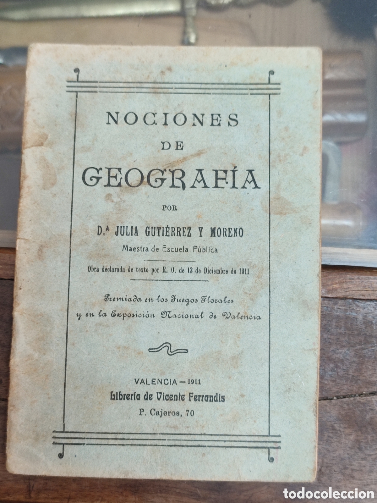 Libros antiguos: Nociones de Geograf&iacute;a Julia Guti&eacute;rrez - Foto 1