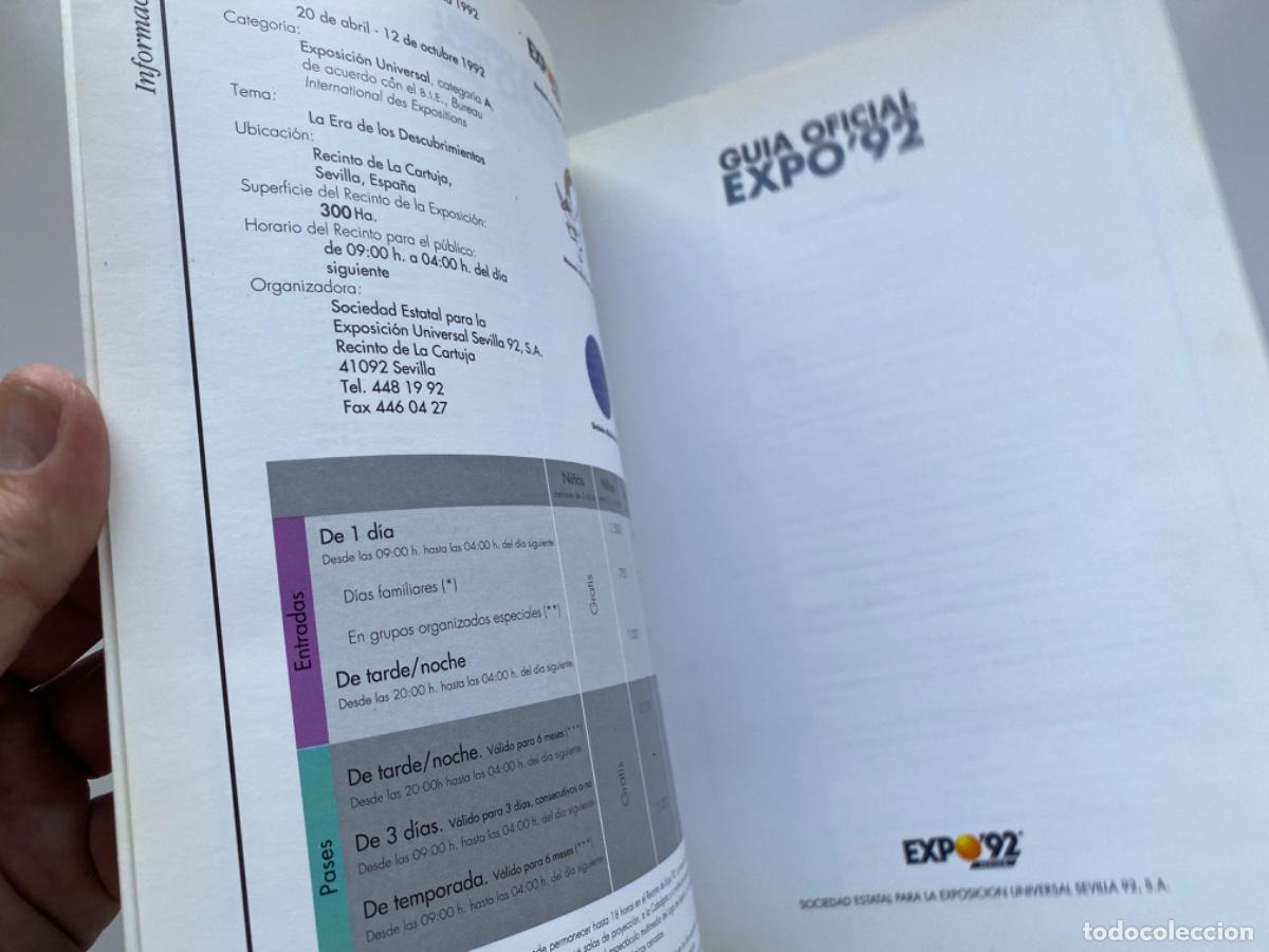 Libros antiguos: GRAN LIBRO DE LA EXPO 92 SEVILLA 1992. GUIA OFICIAL - Foto 10